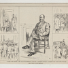 "Boss" Tweed in court yesterday. 1-Waiting in the Court-room. 2-The "Boss" on the witness-stand. 3.-The crowd. 4. Leaving the court-room. 5. The return to the "Island"-scene at the ferry.