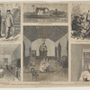 A "statesman's" retreat--William M. Tweed's penitentiary life on Blackwell's Island.--From sketches by our special artist, Theo. R. Davis.--[See page 934.] Mr. Tweed walks with his private secretary. Mr. Tweed's headquarters. The way the poor friendless convict is treated. Mr. Tweed's sleeping-room. Mr. Tweed's dining-hall. The cell in which the poor friendless convict sleeps.