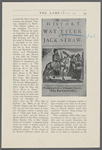 The famous history of Wat Tyler and Jack Straw. Printed and sold in Aldermary Church 7 Yard, Bow-Lane, London.