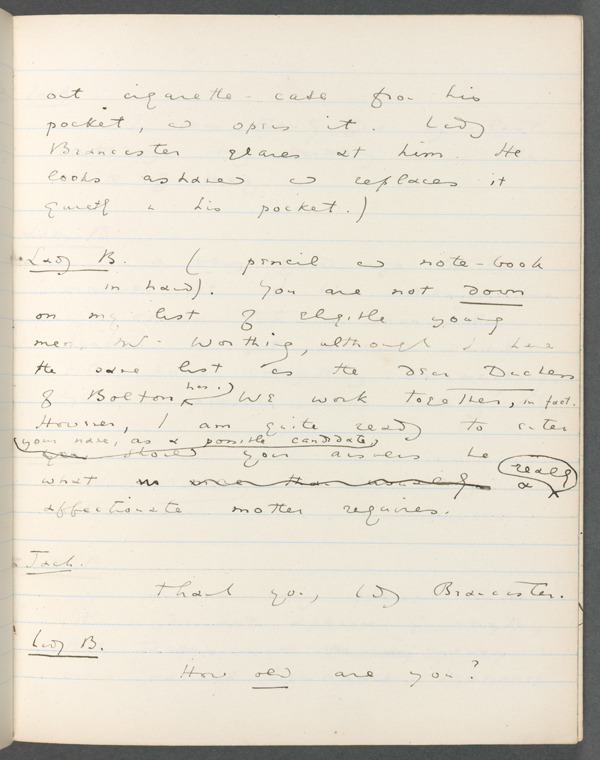 Oscar Wilde's The Importance of Being Earnest Manuscript