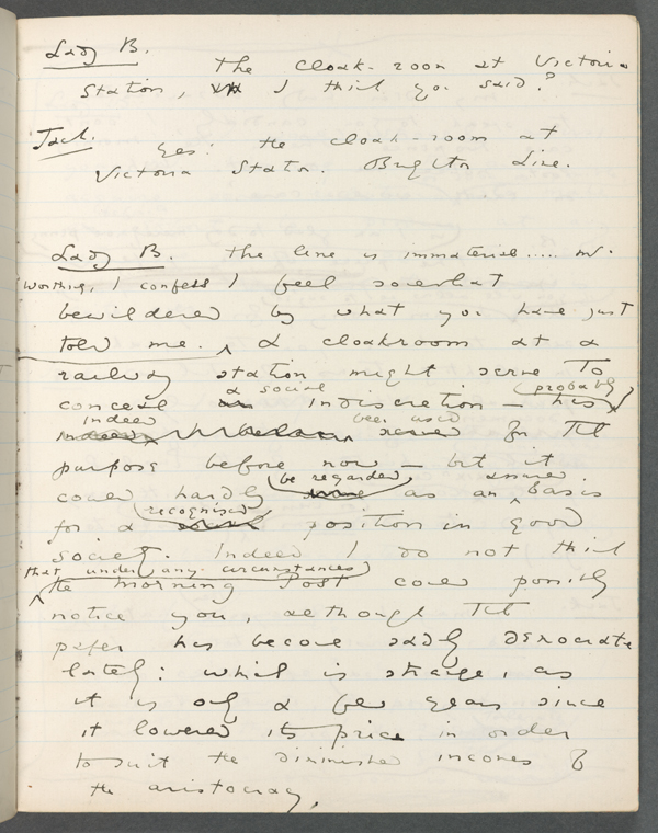 Oscar Wilde's The Importance of Being Earnest Manuscript