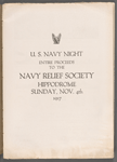 Program booklet for U.S. Navy Night