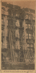 The burned five-story tenement at 210 West 103d Street