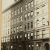 Tenement row; Apartment to Let sign