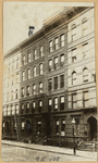 Tenement row; Apartment to Let sign