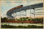 Elevated R.R. Curve at 110th Street, New York
