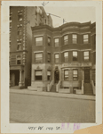 Brick & limestone row houses; apartment building