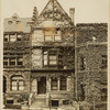 Ivy covered stone and brick town houses