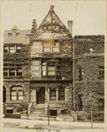 Ivy covered stone and brick town houses
