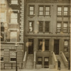Brownstones; boys on roller skates
