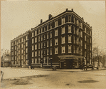 Apartment building with grocery store, Queen Anne house