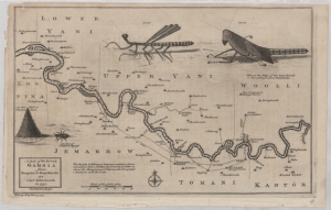 A map of the river Gambia from Eropina to Barrakunda