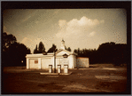 Deserted gas station