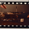 Parking lot and flag
