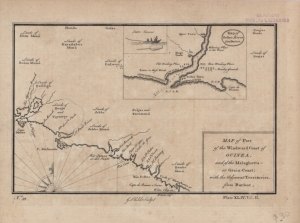 Map of part of the windward coast of Guinea, and of the Malaghetta or Grain Coast, with the adjacent territories