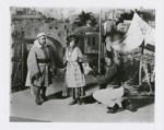 Alexander Rogers (left), Aida Overton Walker and Bert Williams in a scene from an unidentified Williams & Walker musical comedy