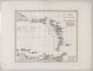 Carta delle Isole Antille