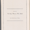 Stage Women's War Relief
