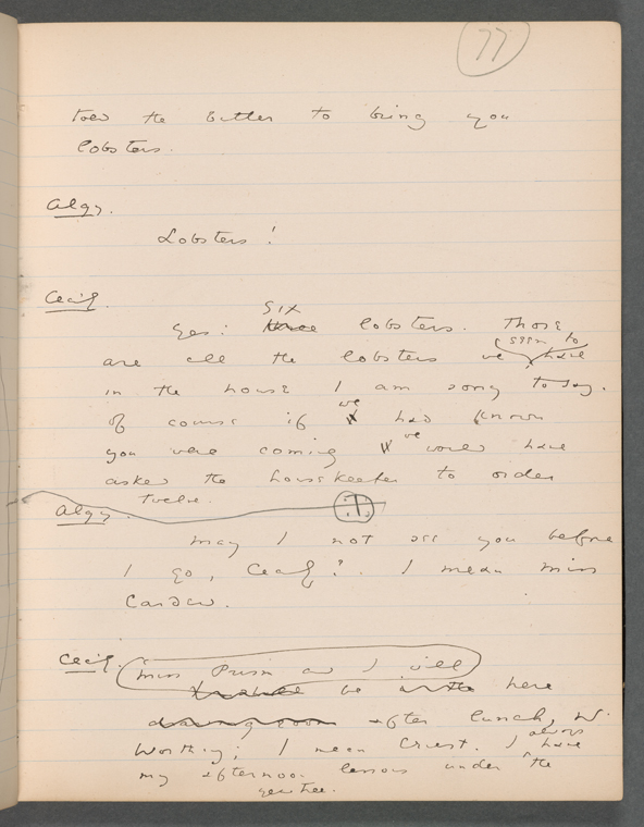 Oscar Wilde's The Importance of Being Earnest Manuscript