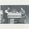 Joseph Buloff and unidentified other in the Yiddish-version stage production Death of a Salesman (Ohel Shem, Tel Aviv)