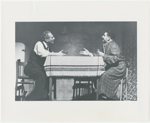 Joseph Buloff and unidentified other in the Yiddish-version stage production Death of a Salesman (Ohel Shem, Tel Aviv)