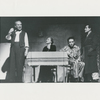 Joseph Buloff and unidentified others in the Yiddish-version stage production Death of a Salesman (Ohel Shem, Tel Aviv)