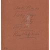 The Auto Race/ music: Manuel Klein; libretto: Edward P. Temple