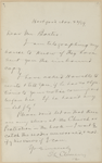 Baxter, Sylvester, ALS to. Nov. 22, 1889.