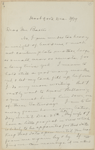 Baxter, Sylvester, ALS to. Dec. 3, 1889.