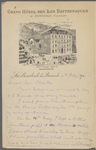 Chatto, [Andrew], ALS to. Jul. 4, 1894.