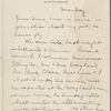 Clemens, Jean, ALS to. [Jan. 14], 1907.