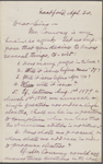 Conway, Moncure Daniel, ALS to, mutilated. Apr. 20, 1880.