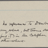 [Underhill], [Charles M.], "D[ombrow]sky," ALS to. Jul. 17, 1886.