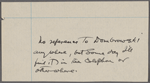 [Underhill], [Charles M.], "D[ombrow]sky," ALS to. Jul. 17, 1886.