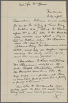 Duneka, [Frederick], ALS to. Jul. 20, 1905