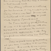 Duneka, [Frederick], ALS to. [Oct. 1905]