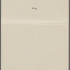 Duneka, [Frederick], ALS to. [Oct. 1905]