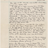 Duneka, [Frederick], ALS to. [Oct. 1905]