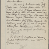 Fitzgibbon, [George H.], ALS to. Jun. 19, [1873?]