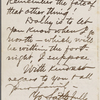 Fitzgibbon, [George H.], ALS to. Dec. 21, [1873?].
