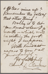 Fitzgibbon, [George H.], ALS to. Dec. 21, [1873?].