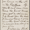 Fitzgibbon, [George H.], ALS to. Dec. 30 [1873?].