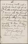 Fitzgibbon, [George H.], ALS to. Dec. 30 [1873?].