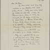 Fitzgibbon, [George H.], ALS to. Dec. 30 [1873?].