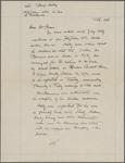Fitzgibbon, [George H.], ALS to. Dec. 30 [1873?].