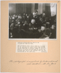Russian kiddies building health and strength on American food.  The photograph shows Donald Renshaw in charge of thre American Red Cross Association Feeding in the Hermitage at Moscow... 2-28-F.M.  This photograph is supplied by International.…