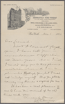 Larned, [Josephus N.], ALS to. Nov. 1, 1900.