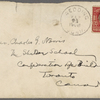 Norris, Charles G., ALS to. Sept. 17, 1908.