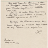 Post Office official, ALS to. [187-].