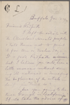 Redpath, [James], ALS to. Jan. 22, [1871]. 
